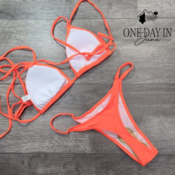 Aleumdr Adjustable Triangle Bikini Swimsuit Size S - Picture 4 of 4